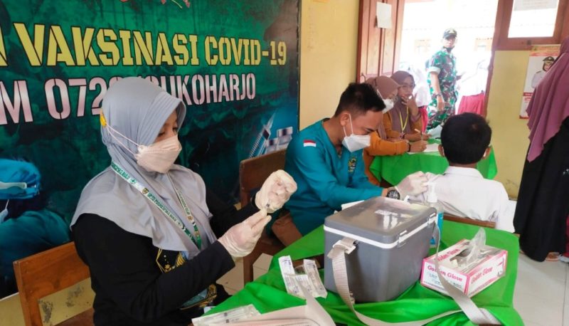 Kodim Sukoharjo gelar Vaksinasi Dosis ke-2 Untuk Anak