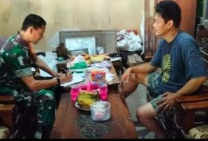 Komsos Interaktif Babinsa Nogosari Berikan Motivasi ke pelaku UMKM
