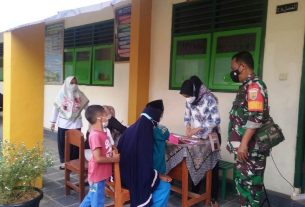 Koramil 410-06/Kedaton Percepat Program Vaksinasi Menuju Herd Immunity