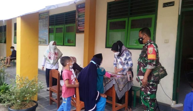 Koramil 410-06/Kedaton Percepat Program Vaksinasi Menuju Herd Immunity