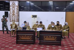 Pemprov Lampung Gelar Rapat Koordinasi Antisipasi dan Langkah Pencegahan Penyebaran Covid-19 Varian Omicron di Provinsi Lampung