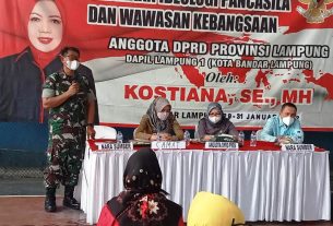 Plh Danramil Kedaton Hadiri sosialisasi Idiologi Pancasila dan Wawasan Kebangsaan