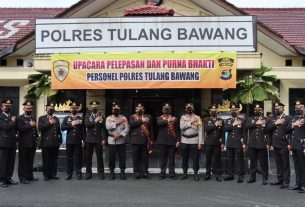 Purna Bhakti Dua Pama Polres Tulang Bawang Berlangsung Secara Kedinasan