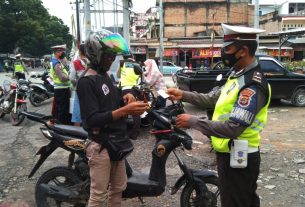 Satlantas Polres Tulang Bawang Gelar Patroli Hunting Gakkum Truk Odol, Berikut Hasilnya