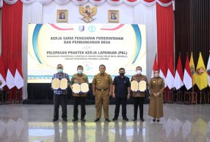 Gubernur Lampung Tandatangai Kerja Sama Penguatan Pemerintahan dan Pembangunan Desa