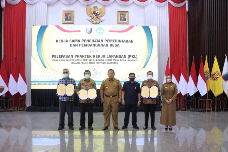 Gubernur Lampung Tandatangai Kerja Sama Penguatan Pemerintahan dan Pembangunan Desa