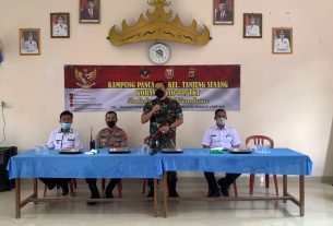 Anggota Koramil 410-04/TKT Sosialisasikan Pembentukan Kampung Pancasila di Wilayah