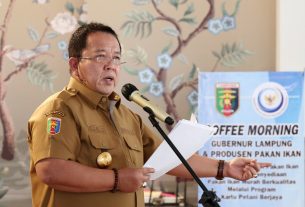 Coffee Morning Bersama Produsen Pakan Ikan dan Stakeholder, Gubernur Arinal Perjuangkan Penyediaan Pakan Murah Melalui Program KPB
