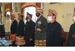 Dandim 0429/Lamtim Hadiri Peringatan Hari Jadi Provinsi Lampung Ke-58