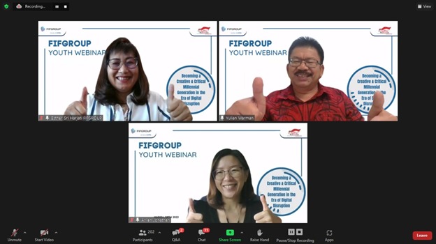 Sambut Kemilau HUT ke-33 Tahun, FIFGROUP Ajak Milenial Untuk Kritis & Kreatif di Era Disrupsi Digital Lewat Webinar