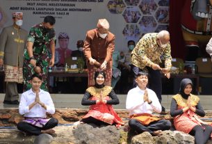 Gelar Blangikhan, Pemprov Lampung Bersama Lampung Sai Lestarikan Adat Budaya Lampung