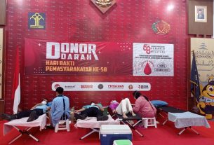 Hari Bhakti PAS ke-58, Petugas Lapas Kalianda Donorkan Darah Kepada PMI Lampung Selatan