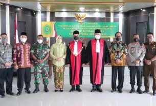 Kasdim 0410/KBL Hadiri Pelantikan dan serah terima jabatan Kepala Pengadilan Negeri Tanjung Karang