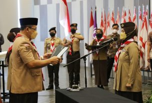 Ketua Kwarda Pramuka Lampung Lantik Pengurus Majelis