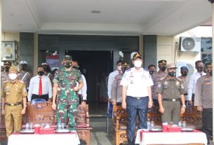 Dandim 0429/Lamtim Hadiri Apel Gelar Pasukan Operasi Keselamatan Polres Lampung Timur