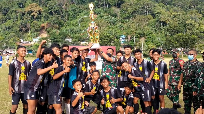 Koramil 410-01/Panjang Gelar Final Sepak Bola dalam rangka seleksi Liga Santri PSSI Piala KASAD.