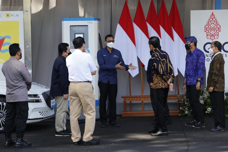 Resmikan SPKLU Ultra Fast Charging Pertama di RI, Presiden Jokowi: Apresiasi Kesiapan PLN Dukung KTT G20