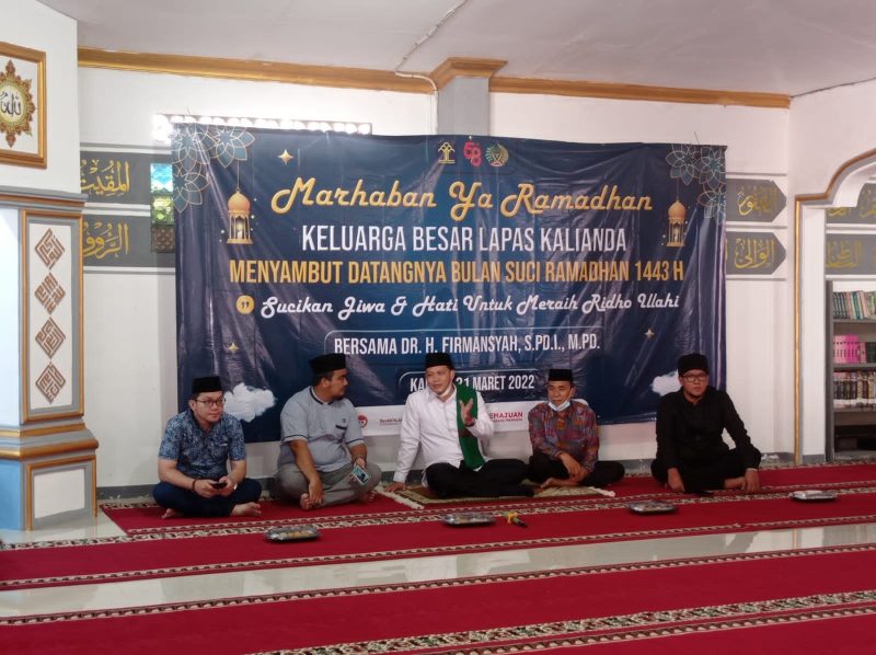 Sambut Bulan Suci Ramadhan, WBP Lapas Kalianda Disiram Ilmu Rohani oleh Kemenag Lampung Selatan