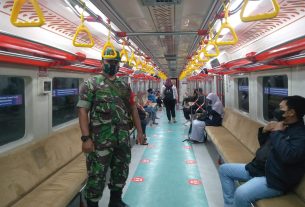Serda Supriyanto Bersama Security Awasi Prokes di Stasiun Solo Balapan