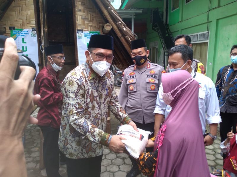 Wakili Gubernur, Kadis Sosial Lampung Resmikan Lumbung Beras Dhuafa di Ponpes Daarul Hikmah Gedung Meneng