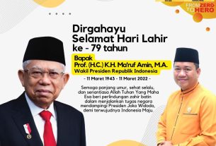 Wapres Ma'ruf Ultah ke-79, Banjir Ucapan: Kasetwapres, Menaker, Ketum PKB, Hingga Ketua Hanura Lampung