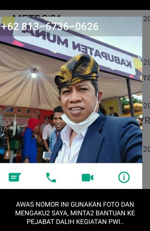 Waspada Whatshapp Palsu Mengaku Juniardi