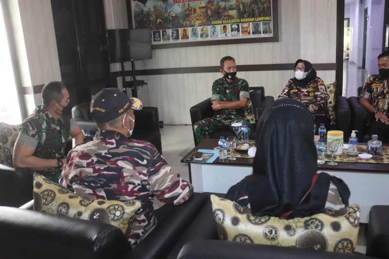 Dandim 0410/KBL Terima Audiensi Ketua FKPPI Bandar Lampung