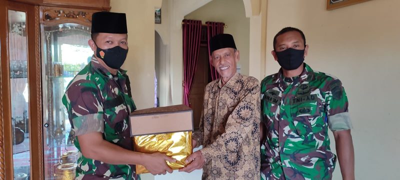 Temui Ulama Kharismatik, Dandim 0105/Abar Sampaikan Pesan Kebangsaan