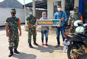 Babinsa Bulukerto Himbau Prokes Untuk Warga di Bulan Ramadhan