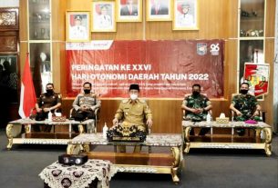 Bupati Lampung Utara Hadiri Peringatan ke XXVl Hari Otonomi Daerah