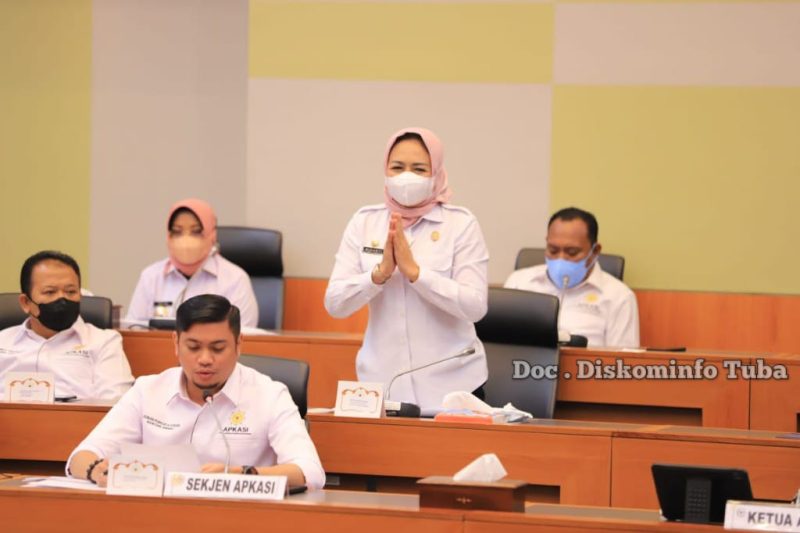 Bupati Winarti Hadiri Rapat Denger Pendapat Umum (RDPU) Banggar DPR RI