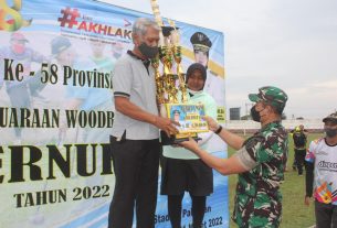Dandim 0410/KBL Hadiri Penutupan Kejuaraan Woodball Gubernur Cup Tahun 2022