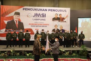 Gubernur Lampung Hadiri Pelantikan JMSI, Harapkan Peran Organisasi Dalam Membina Media Siber