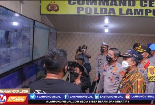 Kapolda Lampung cek monitoring traffic dan pos terpadu di Bakauheni