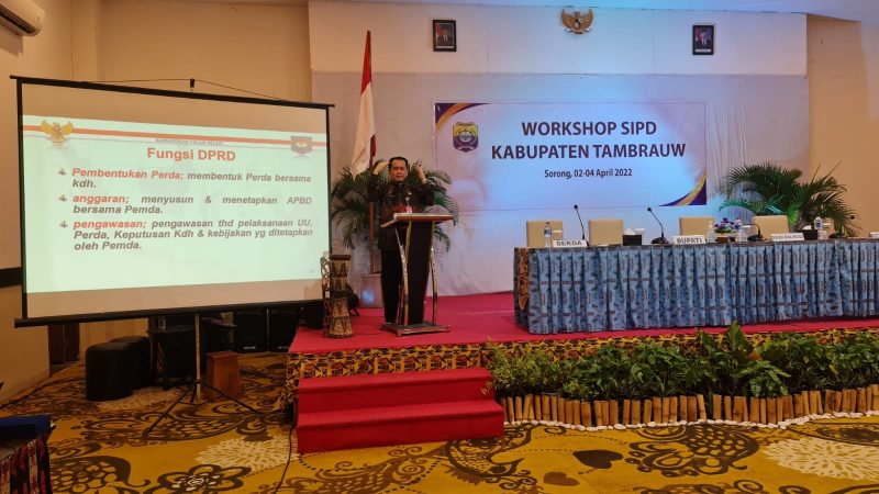 Kemendagri Gelar Workshop SIPD dengan Pemda dan DPRD Tambrauw