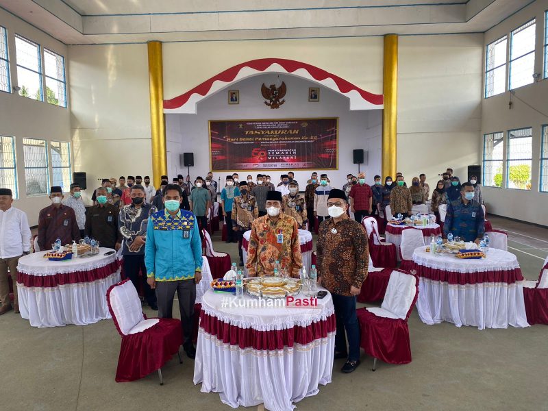 Lapas Kota Agung Ikuti Tasyakuran HBP ke-58 Bersama Kakanwil Kemenkumham Lampung