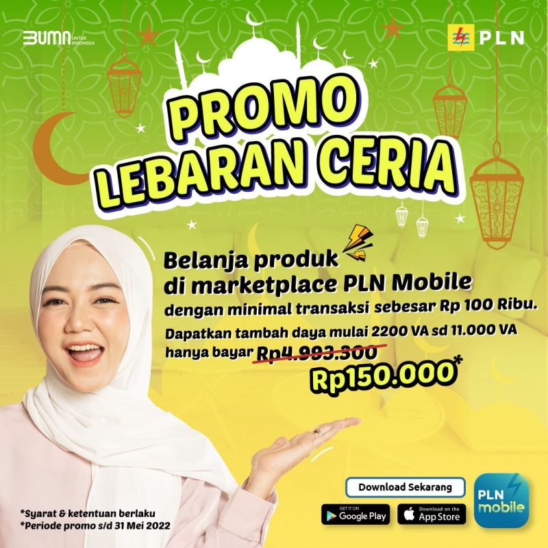 Nikmati Diskon Tambah Daya Lewat Promo Lebaran Ceria