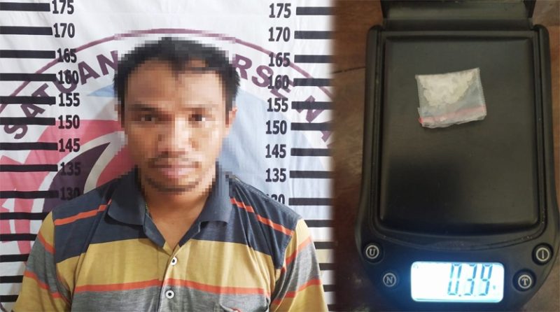 Nyambi Jadi Pengedar Narkotika di Menggala Kota, Seorang Buruh Ditangkap Polisi