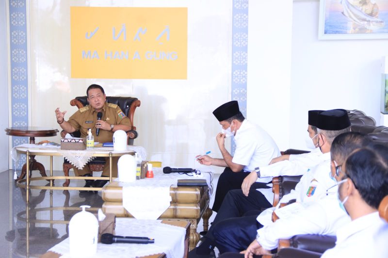 Siapkan Haji 2022, Gubernur Lampung Terima Audiensi Plt. Kakanwil Kemenag Lampung