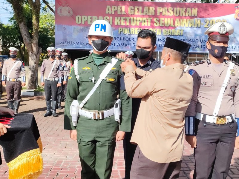 TNl - Polri Di Aceh Barat Akan Tertibkan Lalu Lintas Dalam Operasi Ketupat Seulawah 2022