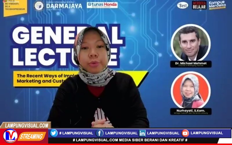 UPT IO dan Prodi Manajemen IIB Darmajaya Gelar General Lecture CRM dan Digital Marketing