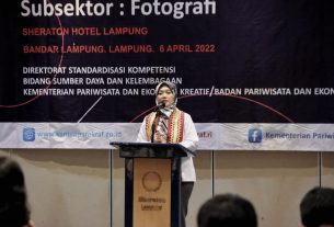 Wakil Gubernur Lampung Buka Acara Sertifikasi Kompetensi Profesi Fotografi