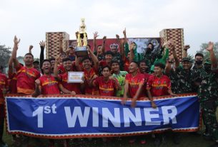 Liga Santri Piala Kasad Tingkat Kodim 0410/KBL Secara Resmi Di Tutup