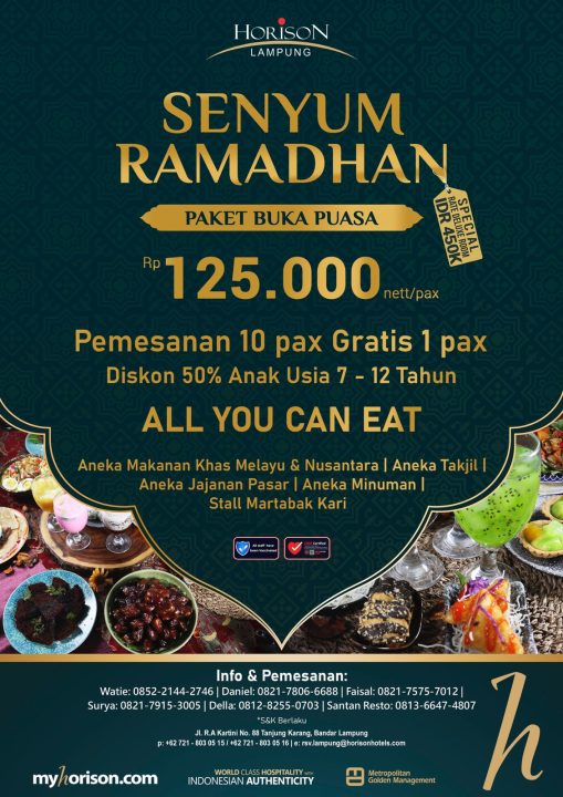 Opening Paket Buka Puasa Hotel Horison Lampung Mengusung tema Senyum Ramadhan