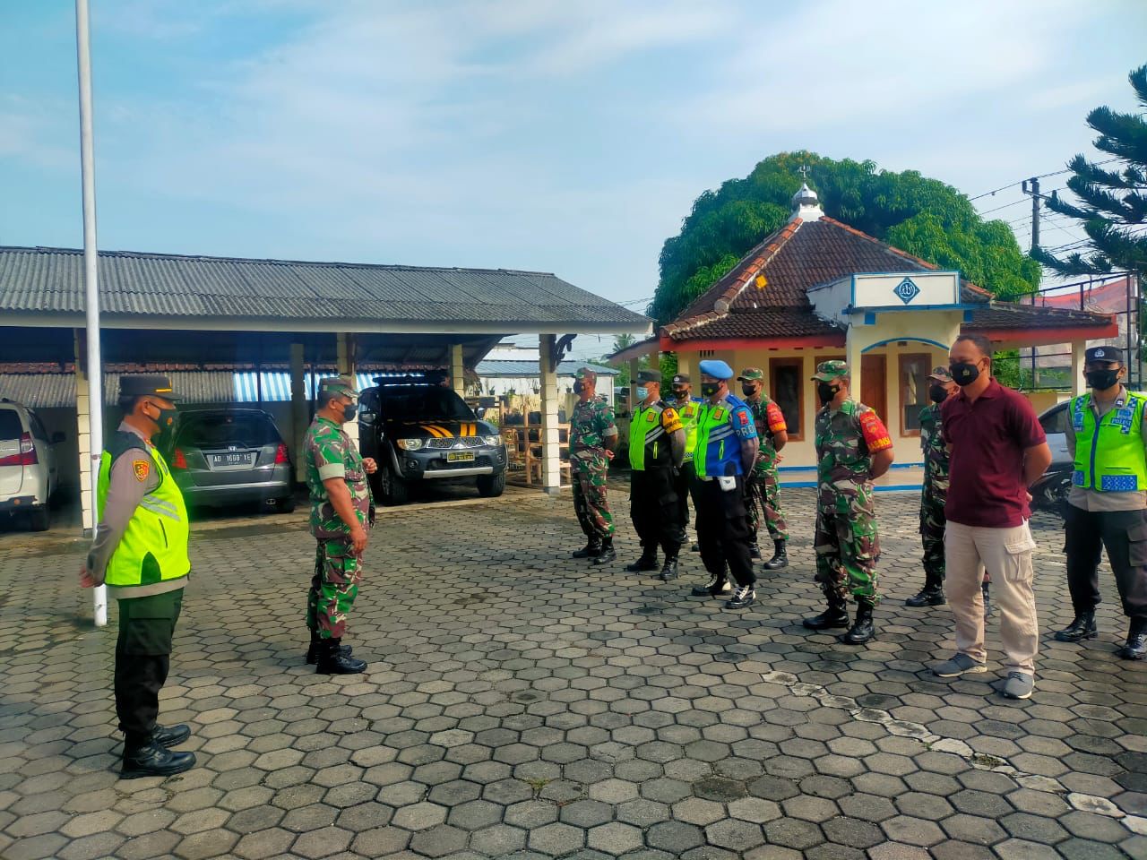 Danramil Pimpin Apel Gabungan Pengamanan Kegiatan Perguruan Pencak Silat