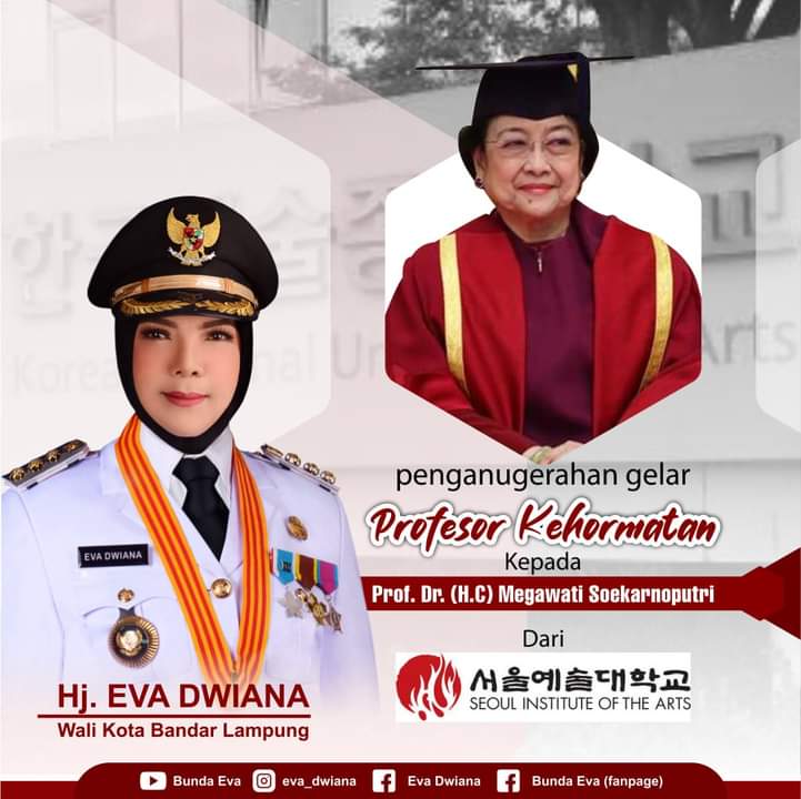 Eva Dwiana, Wiyadi dan Budhie Condrowati: Selamat, Profesor Kehormatan Megawati