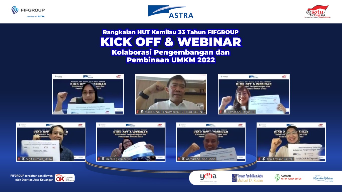 FIFGROUP Salurkan Pembiayaan Ke 550 UMKM, Dan Pembinaan Bersama Astra dan Yayasan Astra