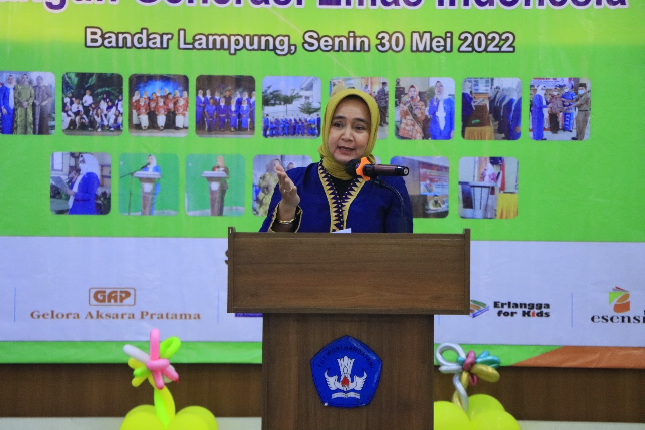 Hadiri HUT IGTKI Ke-72, Bunda PAUD Provinsi Lampung Harapkan Pendidik Tingkatkan Kompetensi dan Kualitas Mendidik Siswa Menjadi Generasi Emas