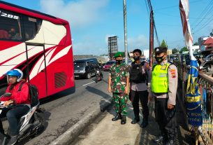 Hari Pertama Usai Libur Lebaran, Ini Yang Dilakukan Petugas Gabungan TNI Polri