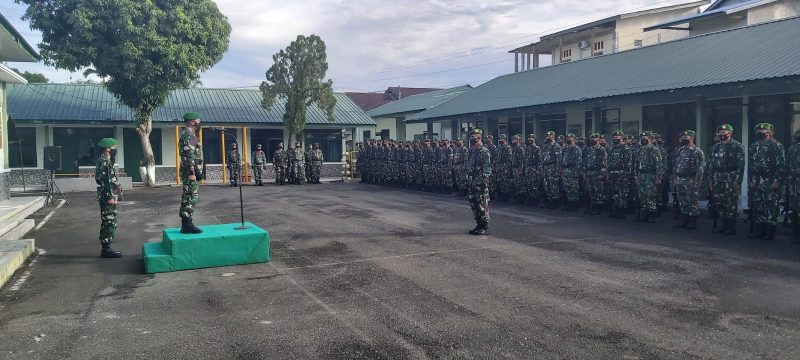 Jadi lnspektur Upacara, Kasdim 0105/Abar Bacakan Naskah Amanat Kasad